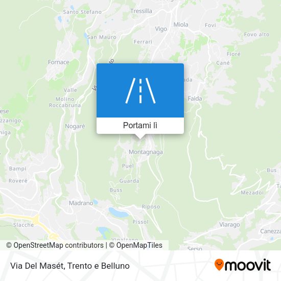 Mappa Via Del Masét