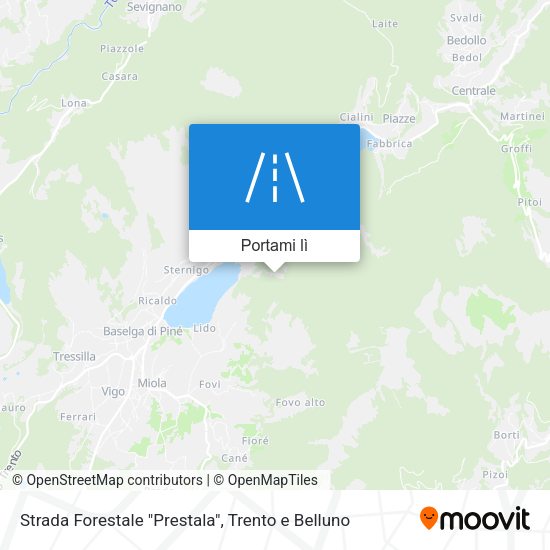 Mappa Strada Forestale "Prestala"