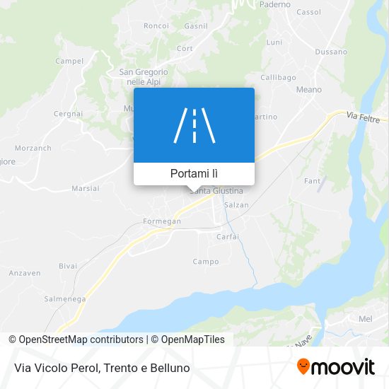 Mappa Via Vicolo Perol