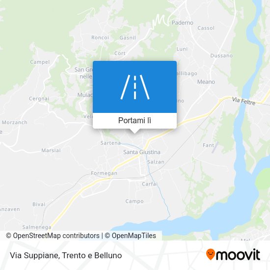 Mappa Via Suppiane