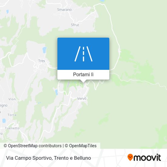 Mappa Via Campo Sportivo
