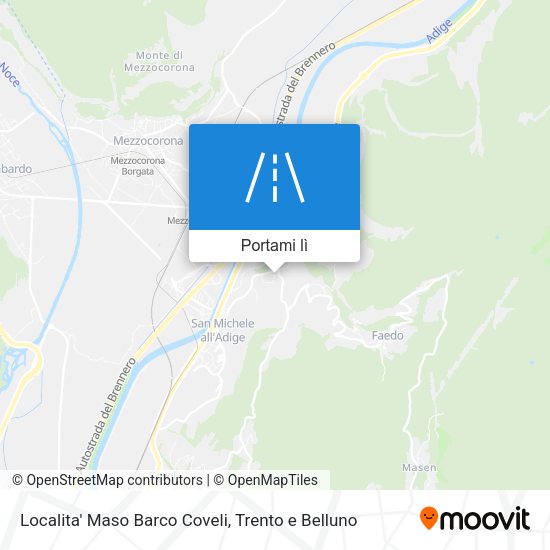 Mappa Localita' Maso Barco Coveli