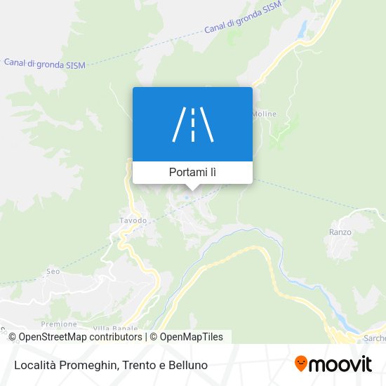 Mappa Località Promeghin