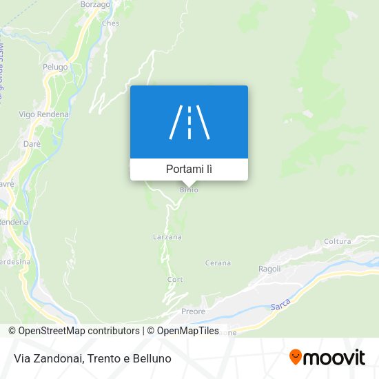 Mappa Via Zandonai