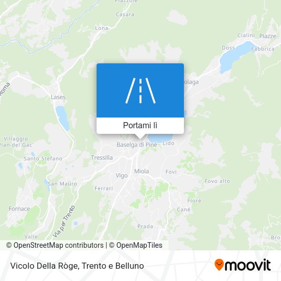 Mappa Vicolo Della Ròge