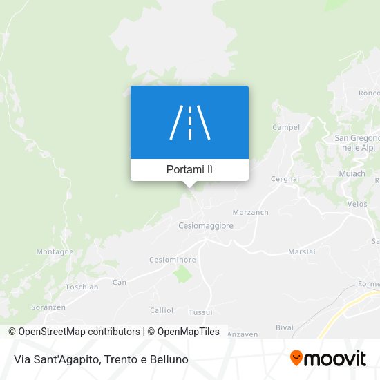 Mappa Via Sant'Agapito