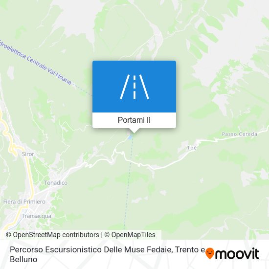 Mappa Percorso Escursionistico Delle Muse Fedaie