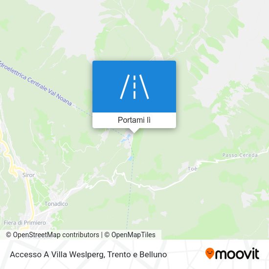 Mappa Accesso A Villa Weslperg