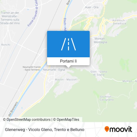 Mappa Glenerweg - Vicolo Gleno