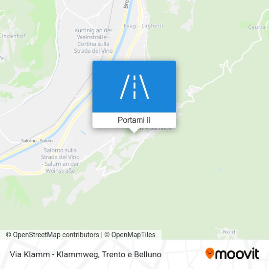 Mappa Via Klamm - Klammweg