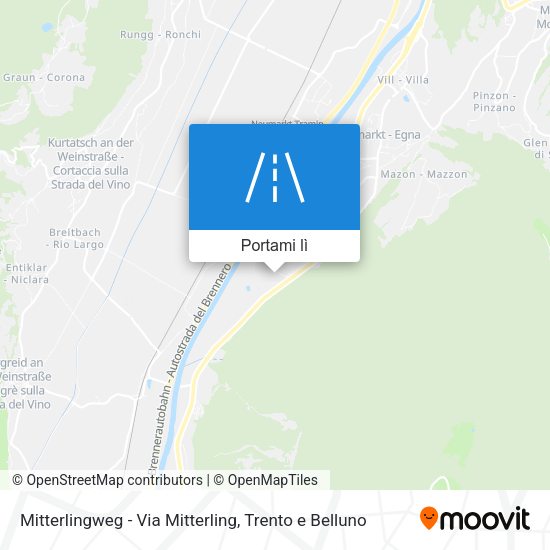 Mappa Mitterlingweg - Via Mitterling