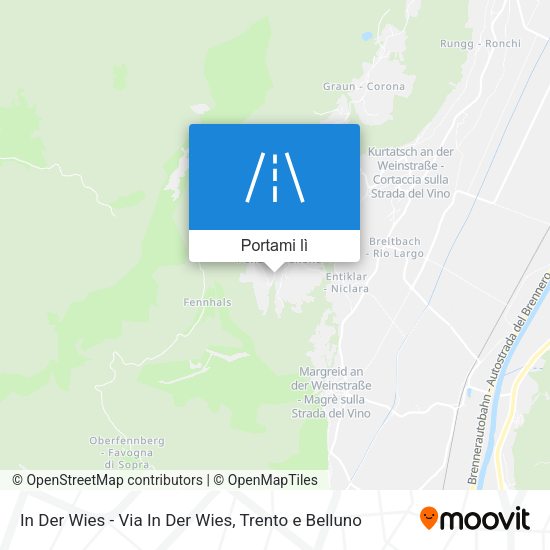 Mappa In Der Wies - Via In Der Wies