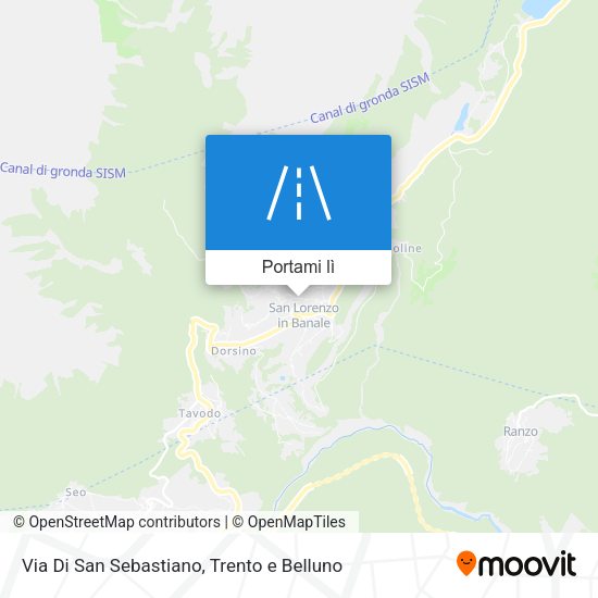 Mappa Via Di San Sebastiano