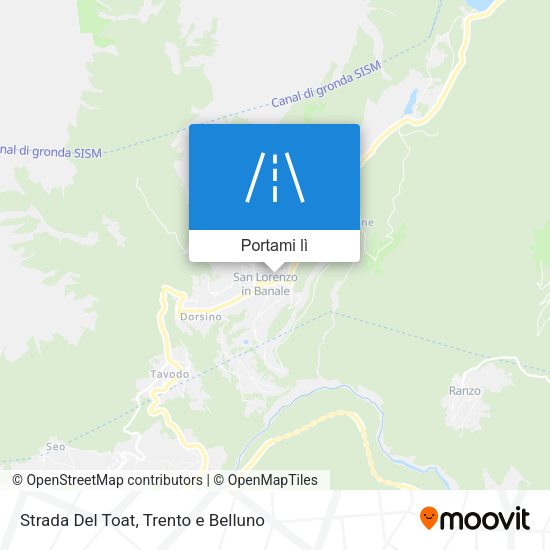 Mappa Strada Del Toat
