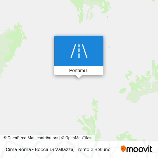 Mappa Cima Roma - Bocca Di Vallazza