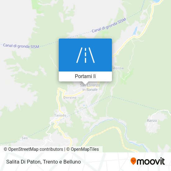 Mappa Salita Di Paton