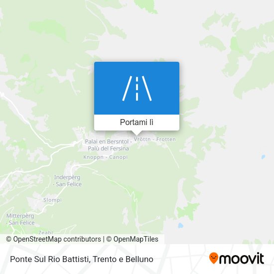 Mappa Ponte Sul Rio Battisti