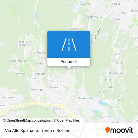 Mappa Via Alle Spianade