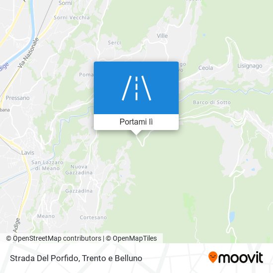 Mappa Strada Del Porfido