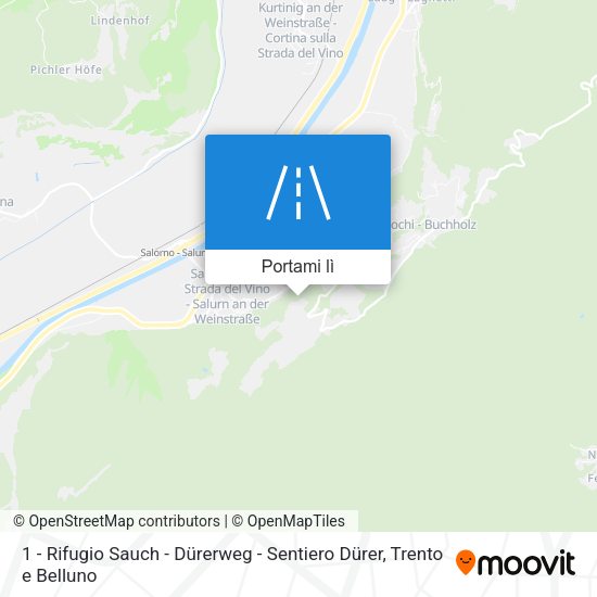 Mappa 1 - Rifugio Sauch - Dürerweg - Sentiero Dürer