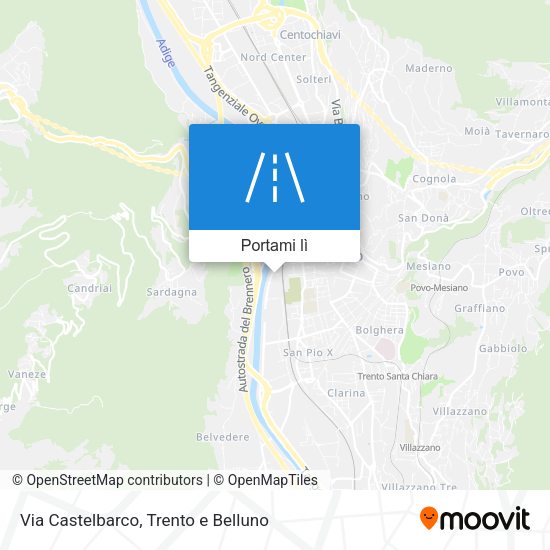 Mappa Via Castelbarco