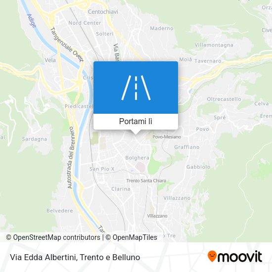 Mappa Via Edda Albertini