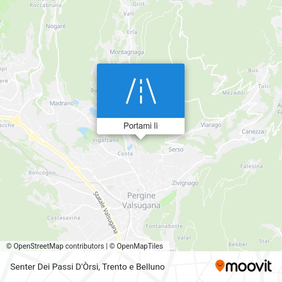 Mappa Senter Dei Passi D'Òrsi