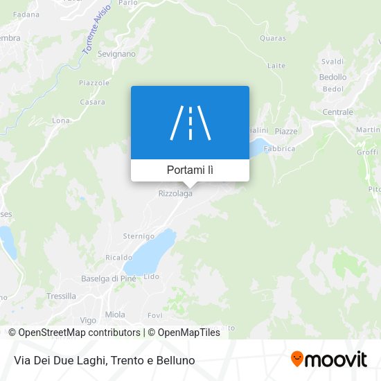 Mappa Via Dei Due Laghi
