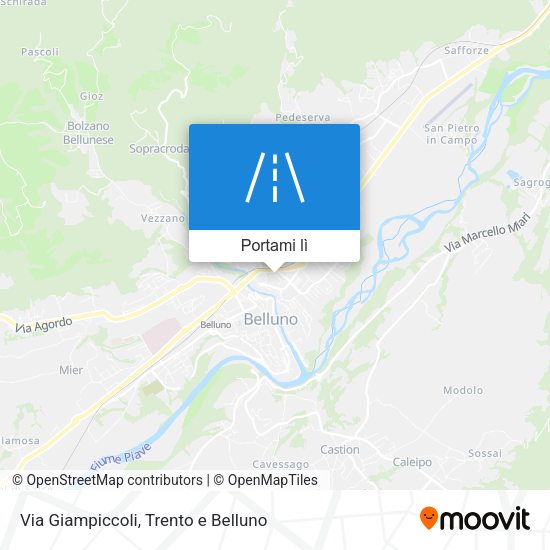 Mappa Via Giampiccoli