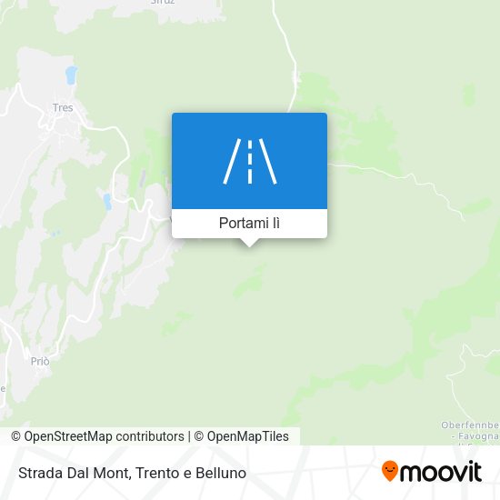 Mappa Strada Dal Mont
