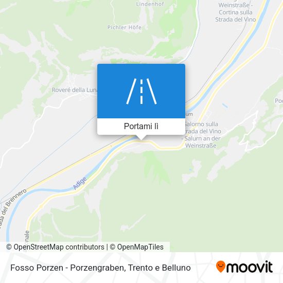 Mappa Fosso Porzen - Porzengraben
