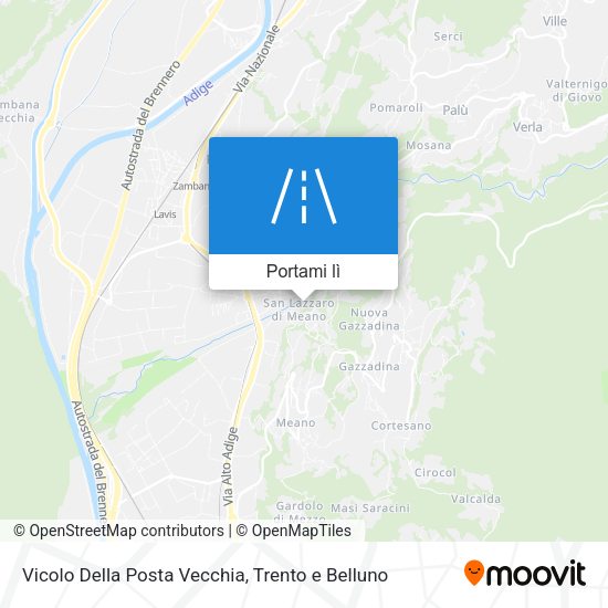 Mappa Vicolo Della Posta Vecchia