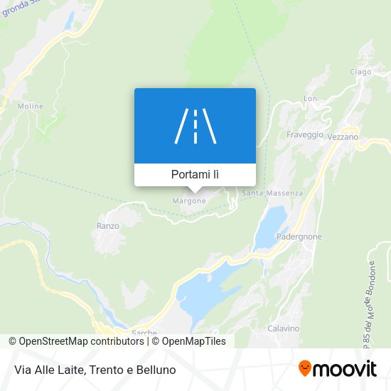 Mappa Via Alle Laite