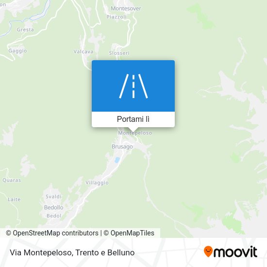 Mappa Via Montepeloso