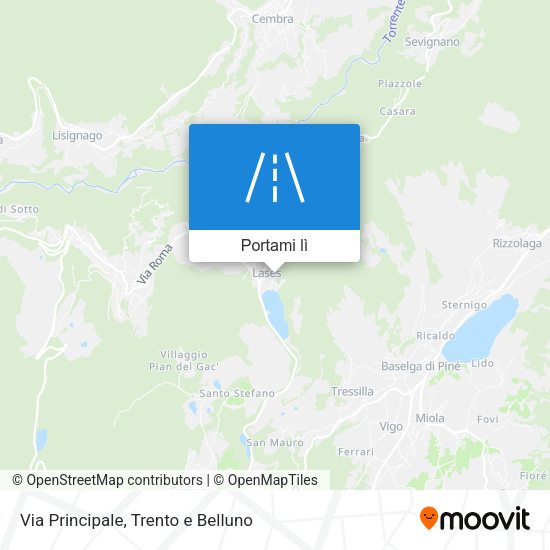 Mappa Via Principale