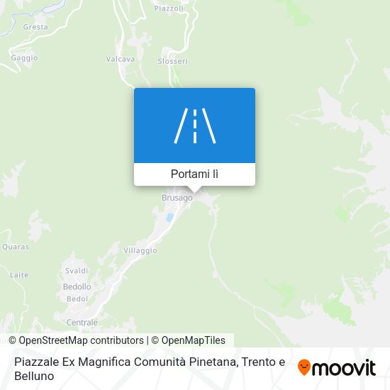 Mappa Piazzale Ex Magnifica Comunità Pinetana