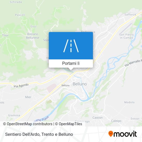 Mappa Sentiero Dell'Ardo
