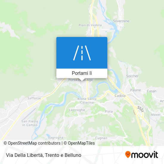Mappa Via Della Libertà