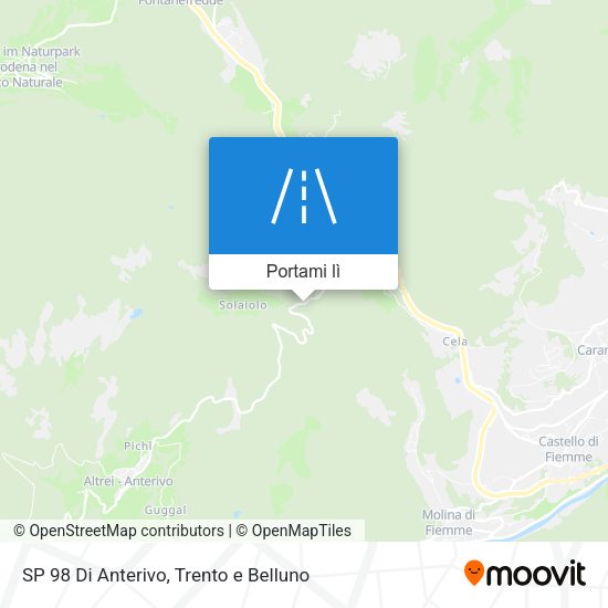 Mappa SP 98 Di Anterivo