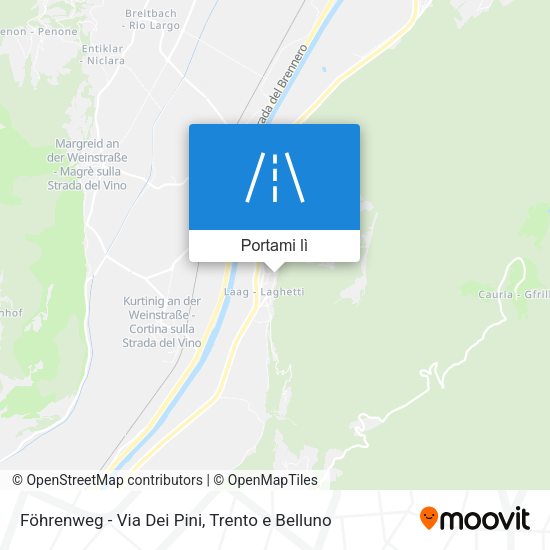 Mappa Föhrenweg - Via Dei Pini