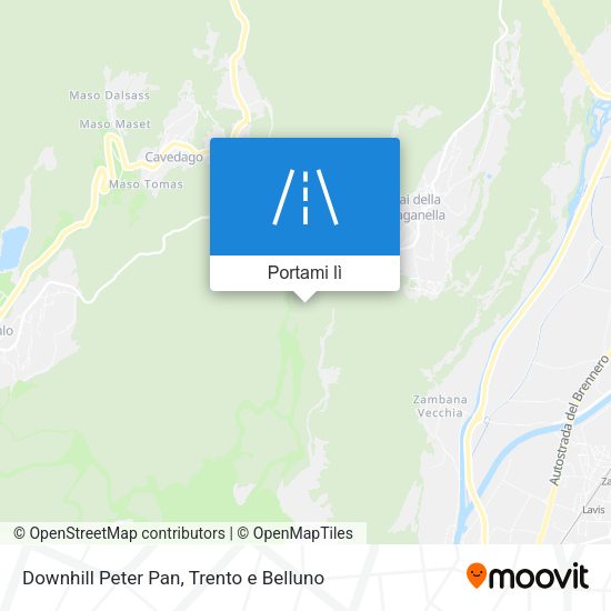 Mappa Downhill Peter Pan