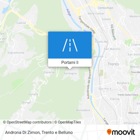 Mappa Androna Di Zimon