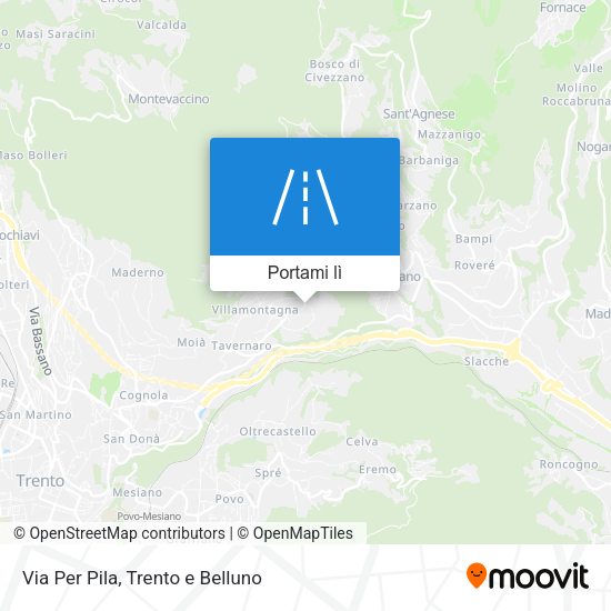Mappa Via Per Pila
