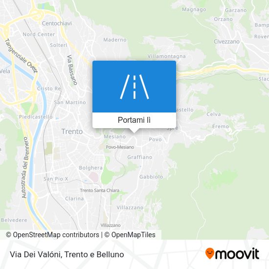 Mappa Via Dei Valóni