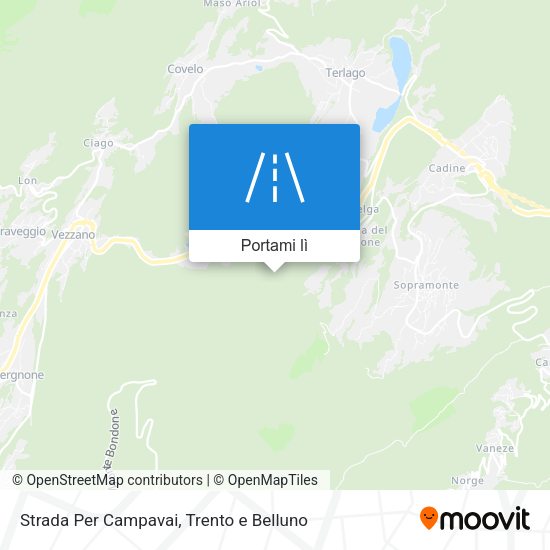 Mappa Strada Per Campavai