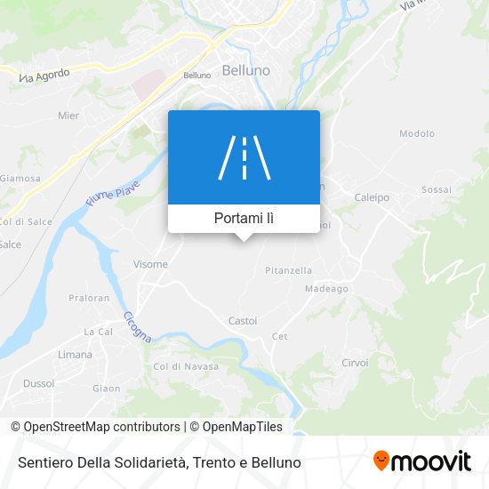 Mappa Sentiero Della Solidarietà