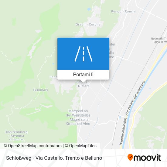 Mappa Schloßweg - Via Castello