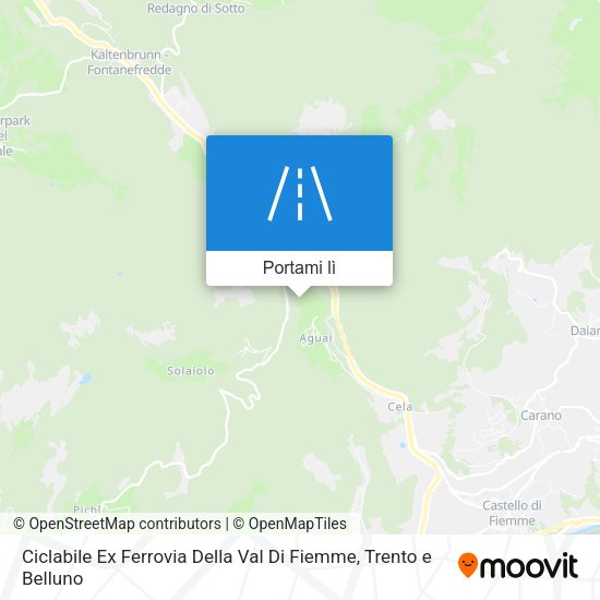Mappa Ciclabile Ex Ferrovia Della Val Di Fiemme