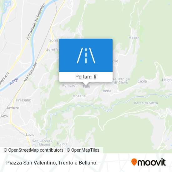 Mappa Piazza San Valentino