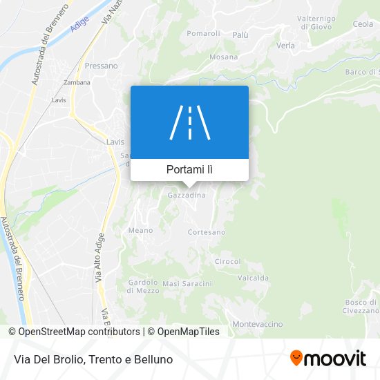 Mappa Via Del Brolio